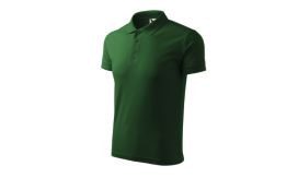 Pique Polo, Tricou polo pentru bărbaţi, verde sticlă