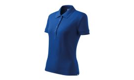 Cotton Heavy, Tricou polo pentru damă, albastru regal