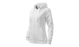 Trendy Zipper, Hanorac pentru damă, alb