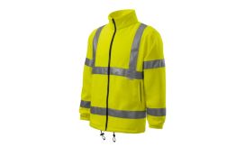 HV Fleece Jacket, Jachetă fleece unisex, galben reflectorizat