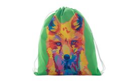 CreaDraw Kids, Sac personalizat, cu cordon, pentru copii, alb