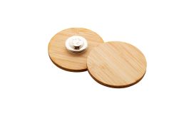 BooBadge, insignă de bambus, natural