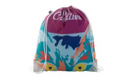 CreaDraw Plus RPET, Sac de cumpărături,cu cordon, personalizat, alb