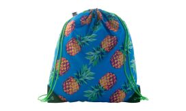CreaDraw Plus RPET, sac cu cordon, personalizat, verde/alb