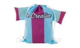 CreaDraw T Kids RPET, Rucsac cu șnur, pentru copii, personalizat, alb