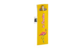 CreaFelt Pen A, husă stilou personalizată, alb/gri