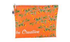 CreaBeauty L RPET, geantă cosmetică, personalizată, alb