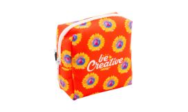 CreaBeauty Square S, geantă cosmetică, personalizată, alb