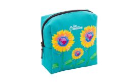 CreaBeauty Square S, geantă cosmetică, personalizată, negru/alb
