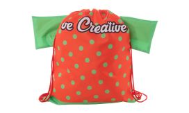 CreaDraw T, rucsac cu șnur, personalizat, roșu