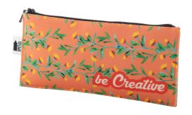 CreaFelt Pen Zip, Etui pix, personalizat, RPET, alb/gri