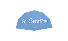 Folbreeze, evantai personalizat, alb