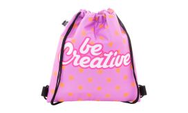 CreaCool Draw Kids, geantă frigorifică personalizată, cu șnur, pentru copii, negru/alb