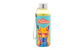 Pemba Creative, sticlă RPET, galben/alb