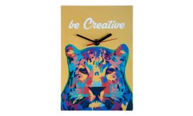 BeTime C, ceas de perete, alb/natural