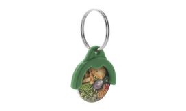Token, breloc cu fisă, verde