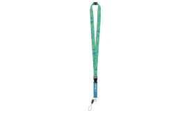 Subyard D Safe, lanyard cu sublimare, cataramă de siguranță, alb