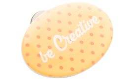 DomeBadge, insignă cu magnet, alb