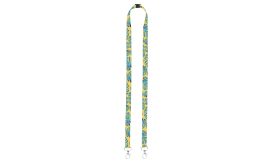 Subyard 15 Double Safe, lanyard cu sublimare, alb