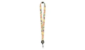 Subyard YoYo A Safe, lanyard cu sublimare, alb