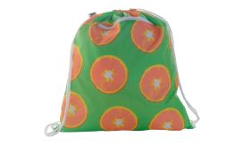 CreaDraw Zip RPET, rucsac cu cordon, personalizat, alb