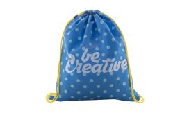 CreaDraw RPET, rucsac personalizat drawstring, galben/alb