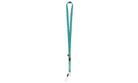Subyard 15 D Safe RPET, lanyard cu sublimare, alb