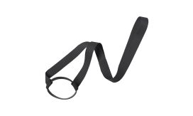 Lancup, lanyard cu suport sticlă, negru