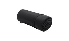 Nanda, patura polar din material reciclat, negru