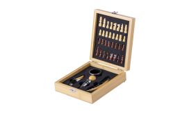 Kaspar, set de vin cu joc de șah, natural