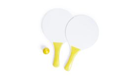 Negril, set tenis de plaja, galben/alb