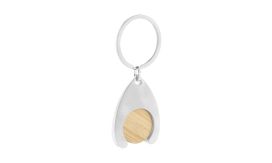 Zoinc, Breloc cu fisă, natural/argintiu