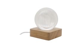 LumiGlobe, glob luminos din sticlă, transparent