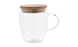 Grobina, Cană din sticlă termo, transparent/natural