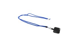 Corphon, lanyard RPET pentru telefon mobil, albastru