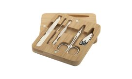 Manoky, Set de manichiură, din bambus, natural