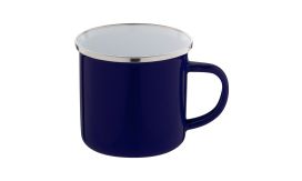 Enavint, cană email, albastru închis/alb