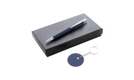 Miroset, set pix și breloc, albastru închis