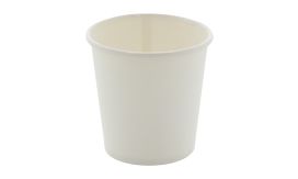 Papcap S, pahar de hârtie, 120 ml, alb