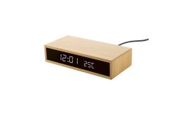 Molarm, încărcător fără fir cu ceas cu alarmă, natural