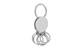 Cinco, breloc, argintiu