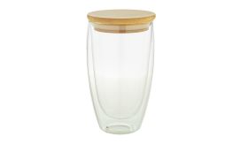 Bondina L, pahar termic din sticla, transparent/natural
