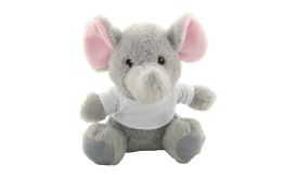 Retrump, elefant din pluș, RPET, gri