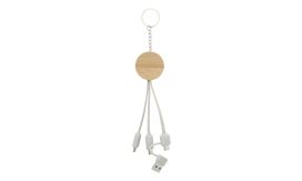 Mugory, breloc cablu USB, natural