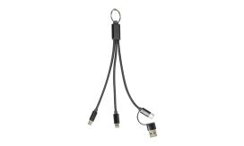 Rafob, breloc cu cablu de încărcare USB, negru