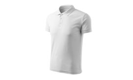 Pique Polo Free, Tricou polo pentru bărbaţi, alb