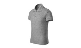 Pique Polo Free, Tricou polo pentru copii, gri închis