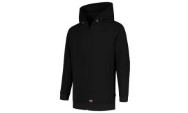 Hooded Sweat Jacket Washable 60°C, Hanorac unisex, negru
