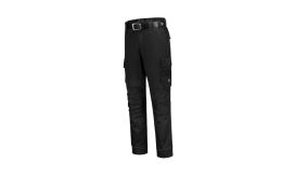 Work Pants Twill Cordura Stretch, Pantaloni de lucru unisex, negru