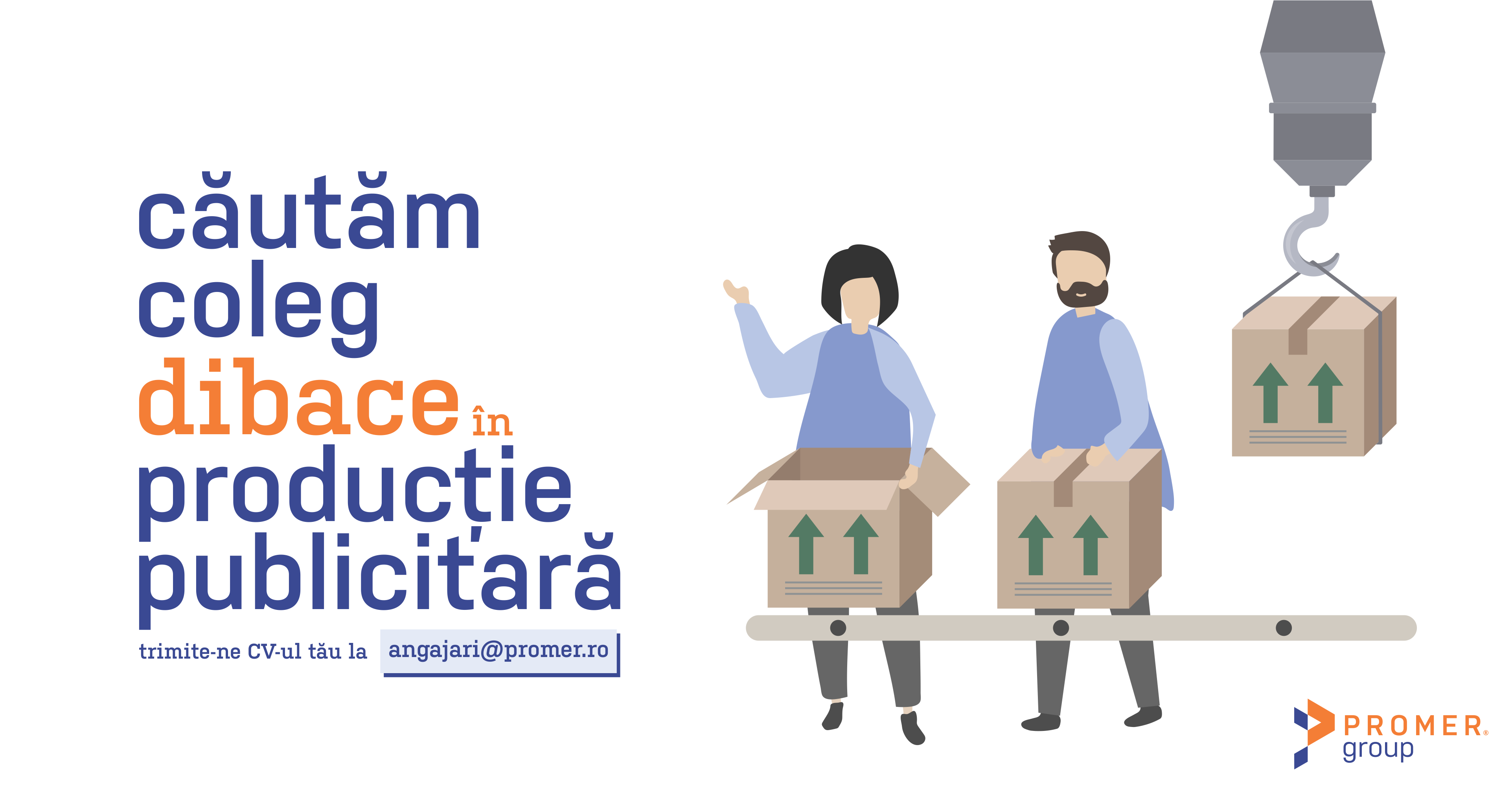 Căutăm coleg dibace în producție publicitară